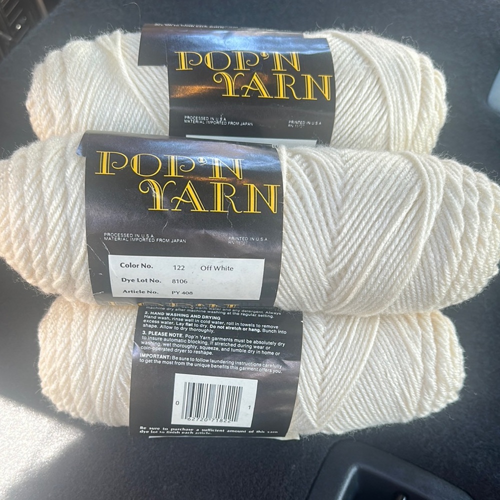 Pop'n Yarn Off White